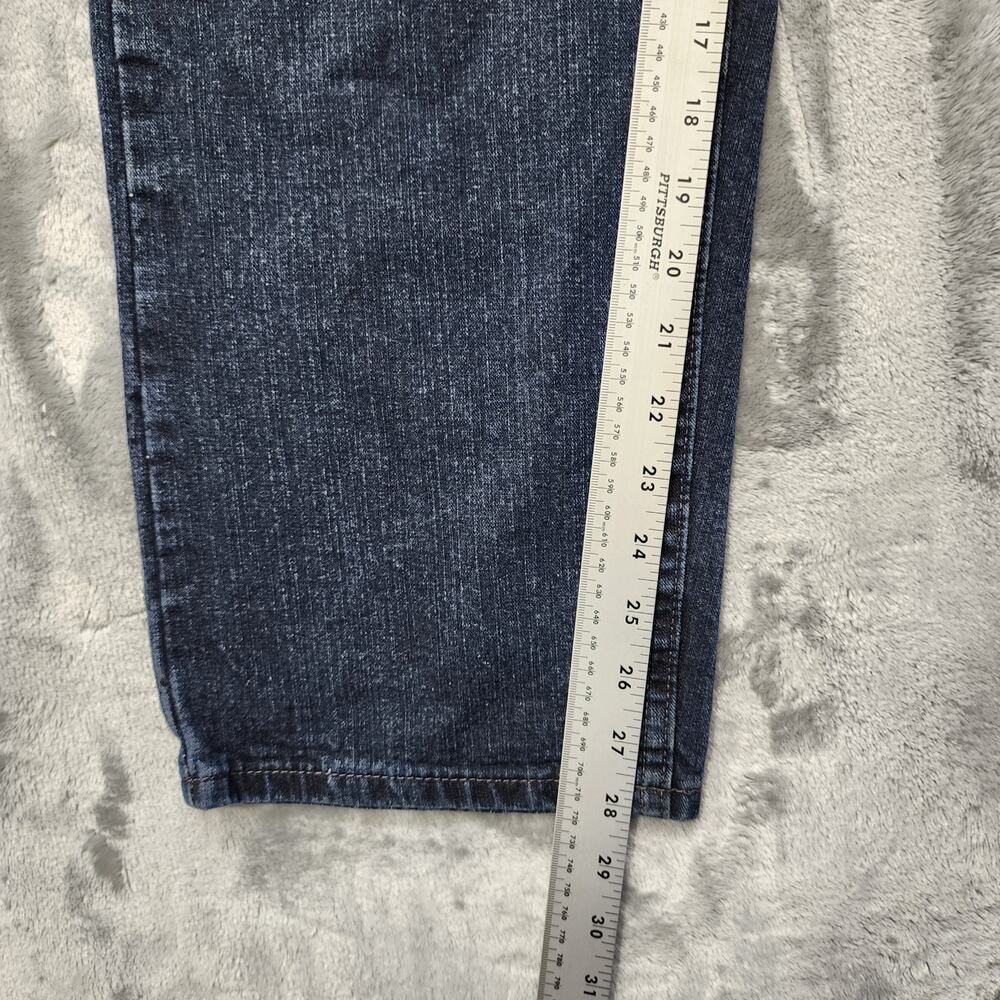 Vintage Lee Jeans Womens 10P PETITE Blue Dark Wash High Rise Tapered Mom‎ Casual - Picture 10 of 12